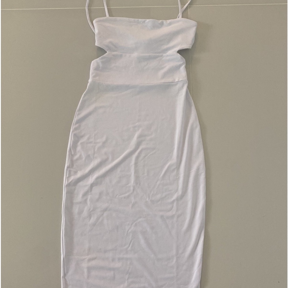 White Body-con Maxi Dress